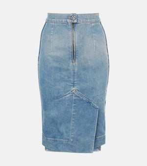 Vivienne Westwood Bleistiftrock Orb Aus Denim - Blau