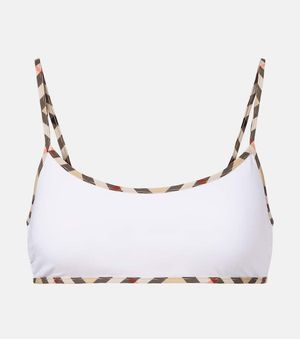 Burberry Bikini-Oberteil Zum Binden - Weiß