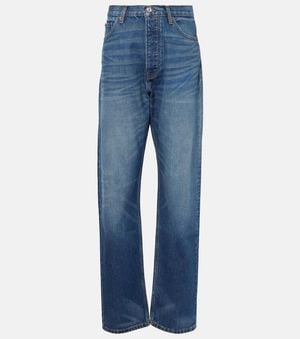 AYA MUSE Straight Jeans Faded - Blau