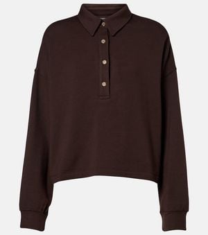 Velvet Marian Polo Sweater - Brown