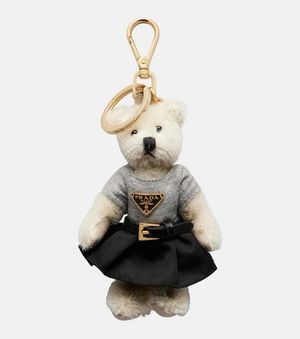 Prada Taschenanhaenger Teddy - Weiß
