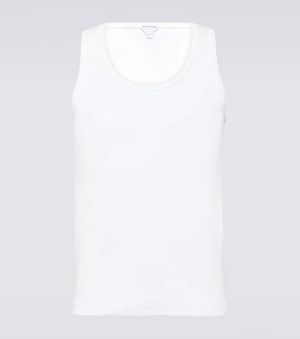 Bottega Veneta Classic Round Neck Dry Cotton Top - White