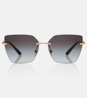 Dolce & Gabbana Lunettes De Soleil Dg Flip Oil-De-Chat - Gris
