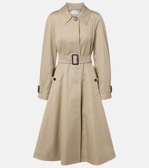 Burberry Trenchcoat Ellingham Aus Baumwoll-Gabardine - Natur
