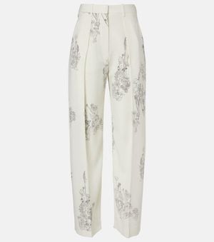 Victoria Beckham Weite Hose - Weiß