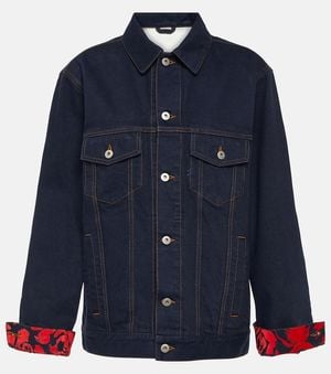 Burberry Oversized Denim Jacket - Blue