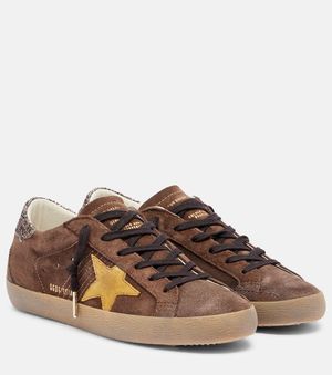 Golden Goose Sneakers Super-Star Aus Veloursleder - Braun