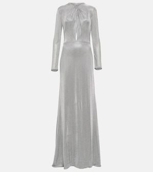 Costarellos Cutout Gown - Grey