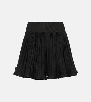 Alaïa High-Rise Miniskirt - Black