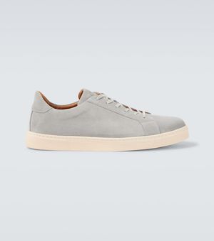George Cleverley Sneakers Jack Ii Aus Veloursleder - Weiß