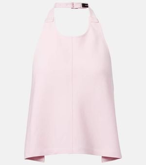 Wardrobe NYC Open-Back Wool Top - Pink