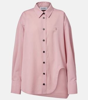 The Attico Chemise Oversize Diana Asymetrique - Rose