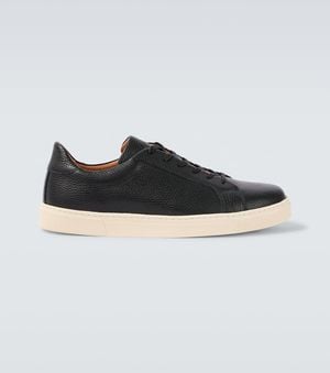 George Cleverley Sneakers Jack Aus Leder - Schwarz