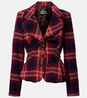 Vivienne Westwood Tartan Blazer - Red