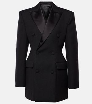 Wardrobe NYC Wool Blazer Minidress - Black