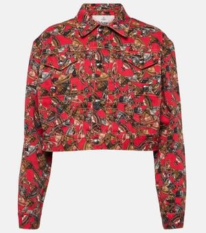 Vivienne Westwood Chaqueta Marlene con logo Orb - Rojo