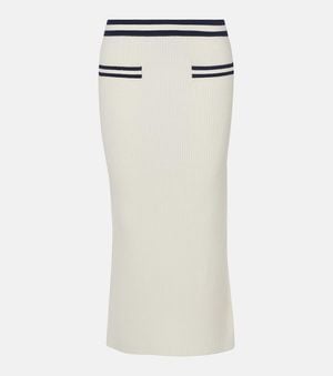 Jonathan Simkhai Paige Boucle Midi Skirt - White