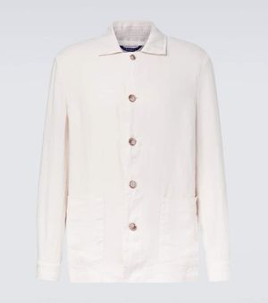 Fedeli Oxford-Jacke Aus Leinen - Weiß