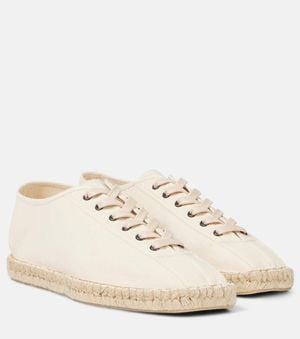 Lemaire Linoleum Canvas Lace-Up Espadrilles - Natural