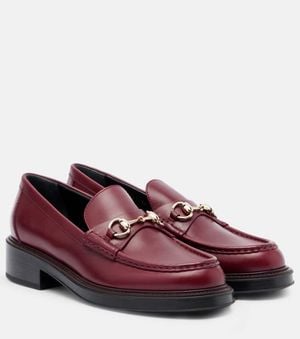 Gucci Horsebit Leather Loafers - Purple