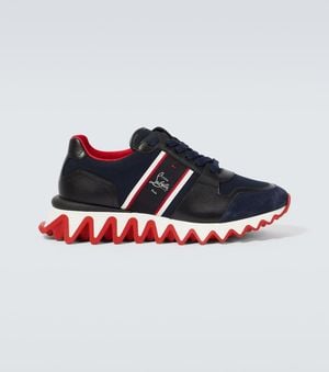 Christian Louboutin Sneakers Nastroshark Aus Leder Und Canvas - Mehrfarbig