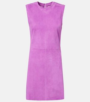 Stouls Minikleid Dollie Aus Veloursleder - Lila