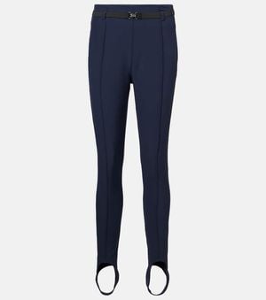 Toni Sailer Theodora Belted Stirrup Ski Pants - Blue
