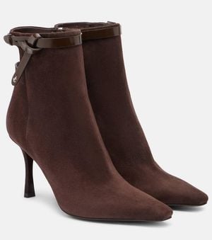 Jimmy Choo Camie 85 Suede Ankle Boots - Brown