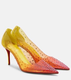Christian Louboutin Salones Miss Z Degrastrass 80 De Pvc - Amarillo