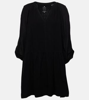 Velvet Sloan Cotton Minidress - Black