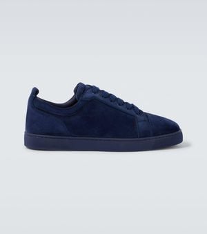 Christian Louboutin Rantulow Leather-Blend Sneakers - Blue