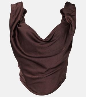 Vivienne Westwood Sunday Draped Corset - Brown