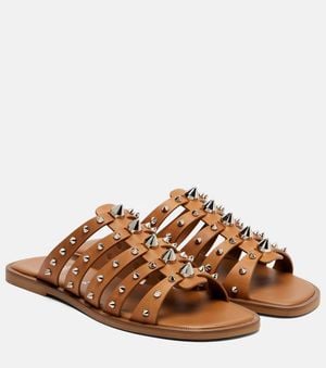Christian Louboutin Sandalen Charja Aus Leder - Braun