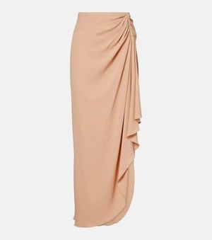 Mugler Re/Edit Maxirock Aus Georgette - Natur