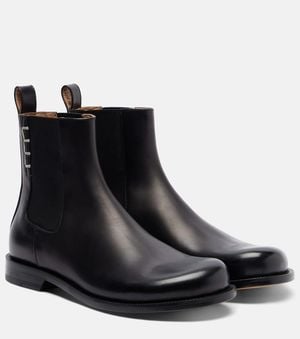 JW Anderson Leather Chelsea Boots - Black