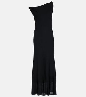 SIR. Glow Twist Cotton-Blend Midi Dress - Black