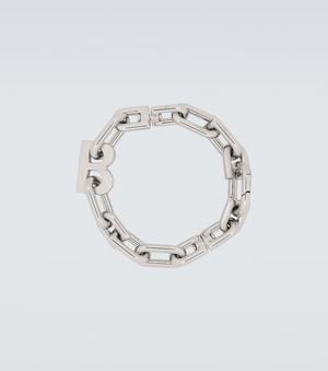 Balenciaga B Chain Thin Bracelet - Metallic