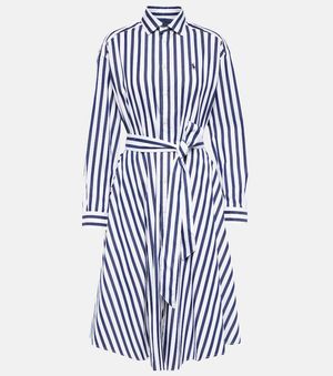 Polo Ralph Lauren Cotton Dress With Belt - Blue