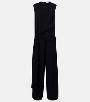 Alaïa Mono Tie De Jersey Fruncido - Negro