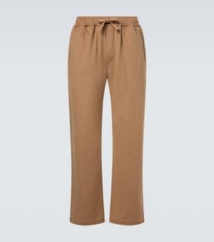 Saman Amel Cashmere Straight Trousers - Natural