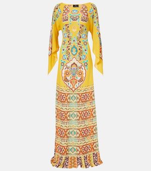 Etro Printed Maxi Dress - Metallic