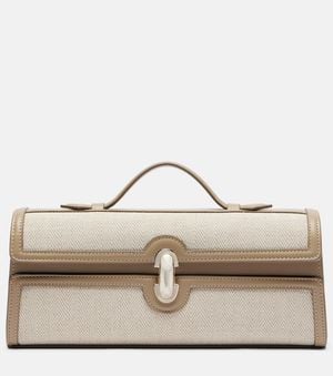 SAVETTE Tote Bag Slim Symmetry Mit Leder - Natur