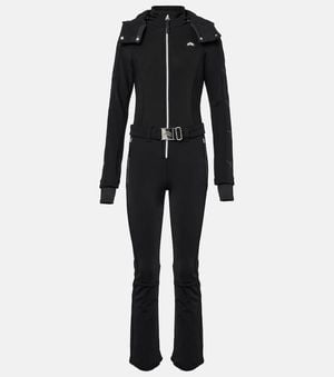 Jet Set Belted Ski Suit - Black