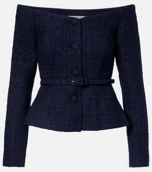 Roland Mouret Top A Encolure Bardot - Bleu