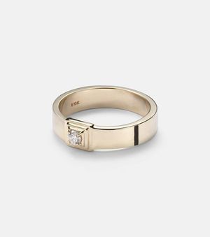 STONE AND STRAND Anillo De Oro De 10 Ct Con Diamante - Blanco