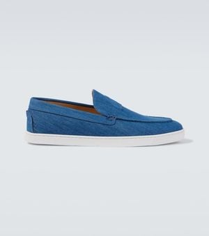Christian Louboutin Nauticos Varsiboat De Denim - Azul