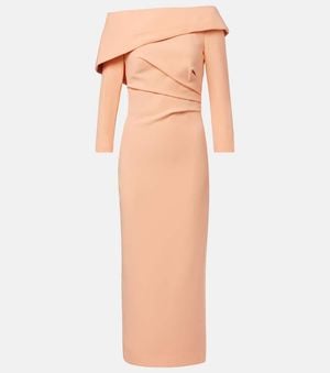 Safiyaa Off-Shoulder-Midikleid Aus Crepe - Pink