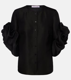Carolina Herrera Silk Blouse - Black