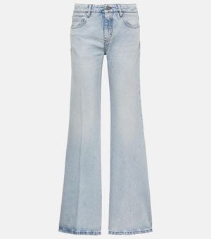 Ami Paris Split-Hem Flared Jeans - Blue
