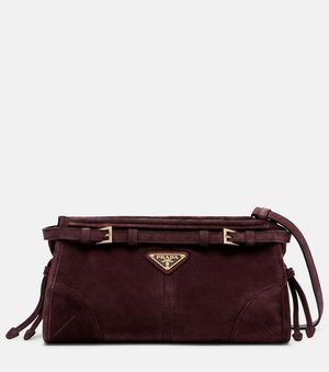 Prada Bolso Al Hombro Bonnie Small De Ante - Morado